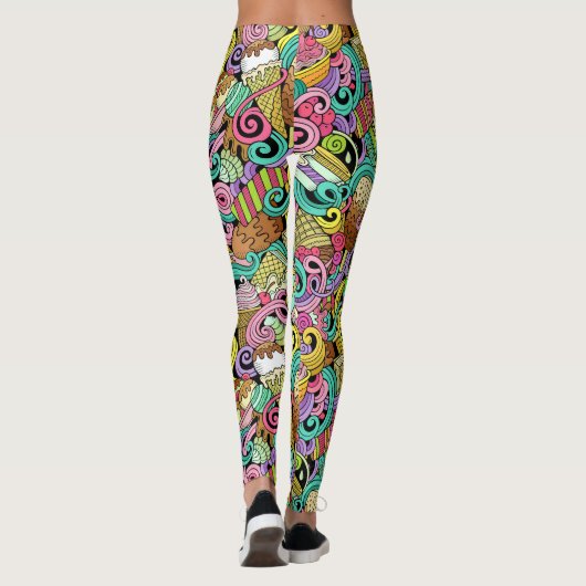 Ice Cream Pop Mode Leggings (Achterkant)