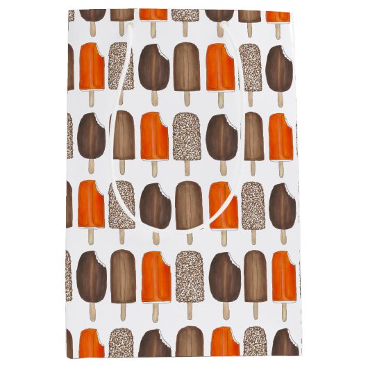 Ice Cream Poppen Bars Popsicle Creamsicle Fudge Medium Cadeauzakje (Voorkant)