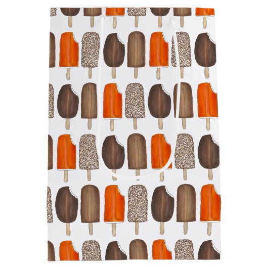 Ice Cream Poppen Bars Popsicle Creamsicle Fudge Medium Cadeauzakje (Achterkant)