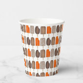 Ice Cream Poppen Bars Popsicle Creamsicle Fudge Papieren Bekers (Rechts)