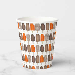 Ice Cream Poppen Bars Popsicle Creamsicle Fudge Papieren Bekers