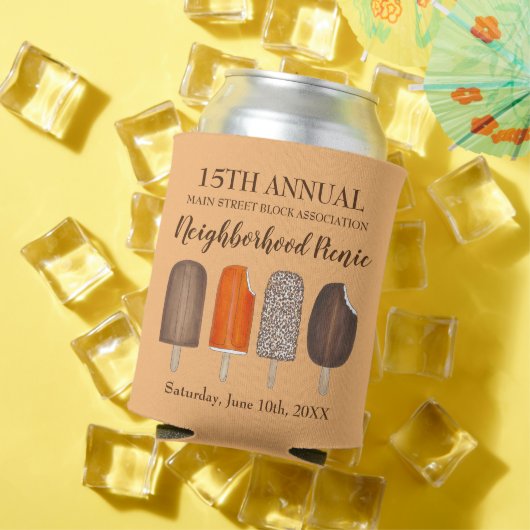 Ice Cream Poppen Bars Popsicle Creamsicle Picnic Blikjeskoeler (Insitu Zomer)