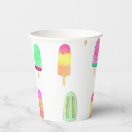 Ice Cream Popsicle Papieren Bekers