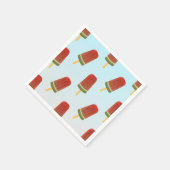 Ice Cream Popsicle Pattern Party Servetten (Hoek)