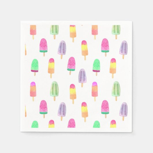 Ice Cream Popsicle Servet (Voorkant)