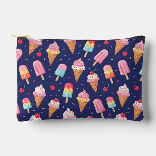Ice cream, popsicles and cherries pattern etui (Voorkant)