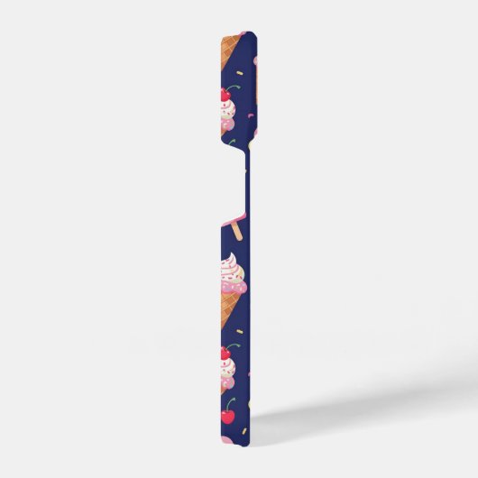 Ice cream, popsicles and cherries pattern iPhone hoesje (Rechterkant)