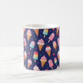 Ice cream, popsicles and cherries pattern koffiemok (Center)