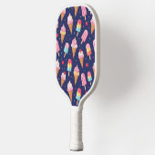 Ice cream, popsicles and cherries pattern pickleball paddle (Links)