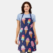 Ice cream, popsicles and cherries pattern schort (Gedragen)