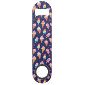 Ice cream, popsicles and cherries pattern speed flessenopener (Achterkant)