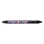 Ice cream, popsicles and cherries pattern zwarte inkt pen (Achterkant)