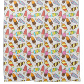 Ice Cream Popsicles douchegordijn (Voorkant)