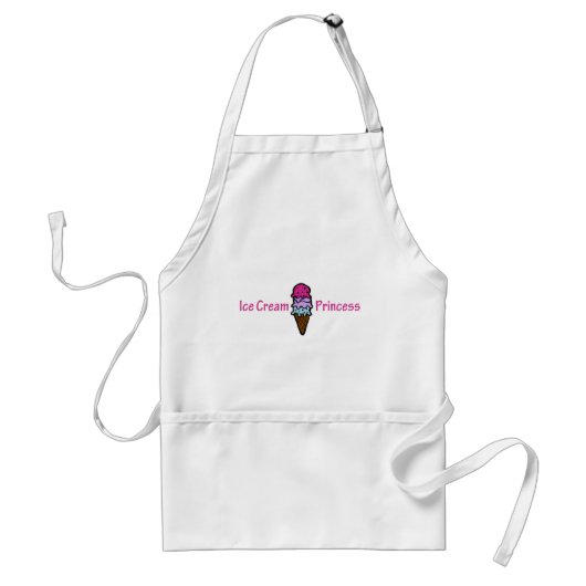 Ice Cream Princess Standaard Schort (Voorkant)