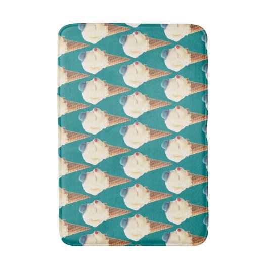 Ice Cream Puppy Pattern Badmat (Voorkant Verticaal)