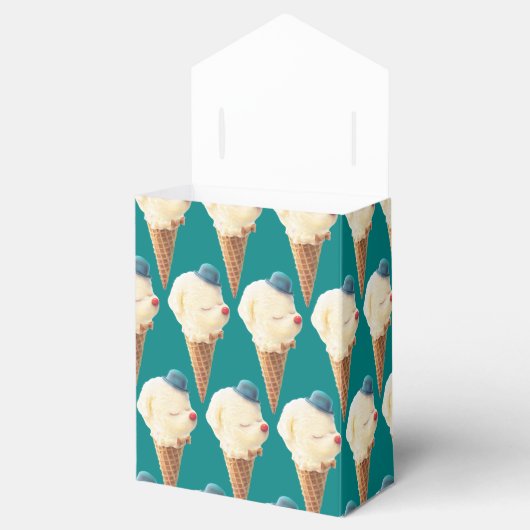Ice Cream Puppy Pattern Bedankdoosjes (Geopend)