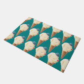 Ice Cream Puppy Pattern Deurmat (Schuin)