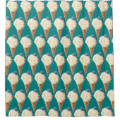 Ice Cream Puppy Pattern Douchegordijn (Voorkant)