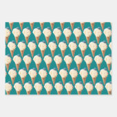 Ice Cream Puppy Pattern Inpakpapier Vel (Voorkant 3)