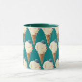 Ice Cream Puppy Pattern Mok (Midden)