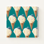 Ice Cream Puppy Pattern Notitieboek (Achterkant)