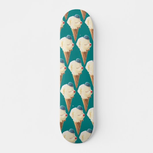 Ice Cream Puppy Pattern Persoonlijk Skateboard (Voorkant)