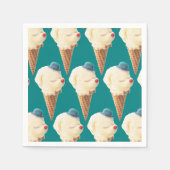 Ice Cream Puppy Pattern Servet (Voorkant)