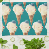 Ice Cream Puppy Pattern Theedoek (Gevouwen)
