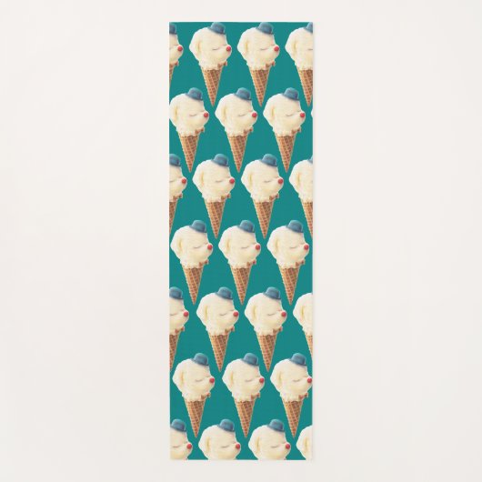 Ice Cream Puppy Pattern Yogamat (Voorkant)
