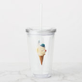 Ice Cream Puppy - Zoet & Chill Acryl Drinkbeker (Voorkant)