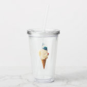Ice Cream Puppy - Zoet & Chill Acryl Drinkbeker (Achterkant)