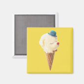 Ice Cream Puppy - Zoet & Chill Magneet (Voorkant / Achterkant)