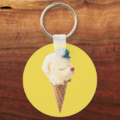 Ice Cream Puppy - Zoet & Chill Sleutelhanger (Voorkant)