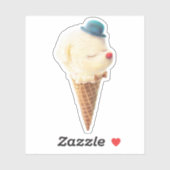 Ice Cream Puppy - Zoet & Chill Sticker (Vel)