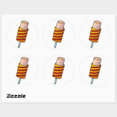 Ice Cream Push Up Ronde Sticker (Vel)
