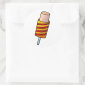 Ice Cream Push Up Ronde Sticker (Tas)