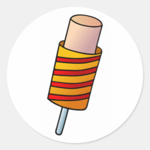 Ice Cream Push Up Ronde Sticker