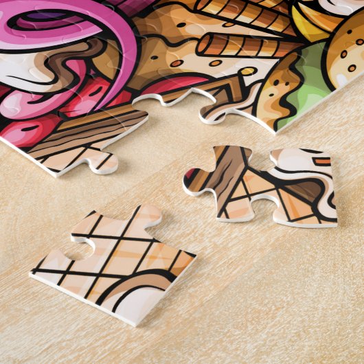 Ice Cream Puzzle Legpuzzel (Zijkant)