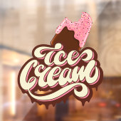 Ice Cream Raamsticker (Vel 2)