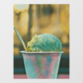 Ice cream recipe raamsticker (Vel)