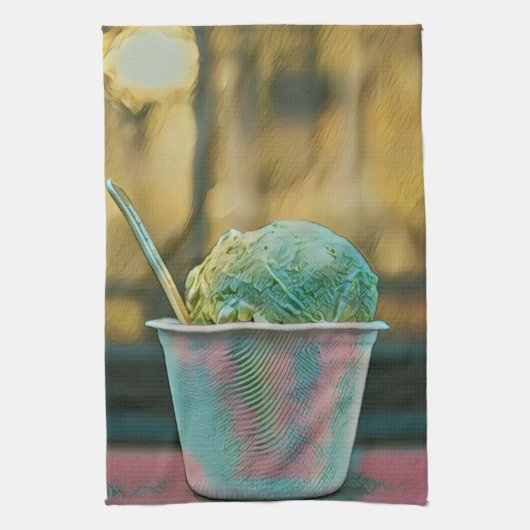 Ice cream recipe theedoek (Verticaal)