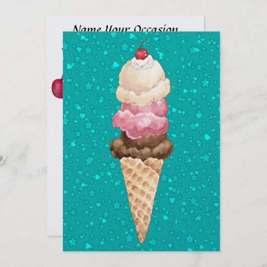 Ice Cream Revised - SRF Kaart (Voorkant / Achterkant)