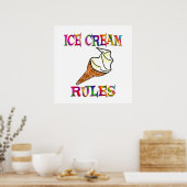 Ice Cream Rules Poster (Keuken)