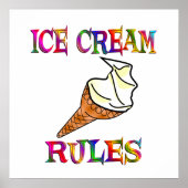 Ice Cream Rules Poster (Voorkant)