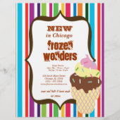 Ice Cream salon Flyer (Voorkant)