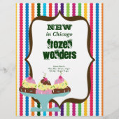 Ice Cream salon Flyer (Voorkant)