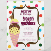 Ice Cream salon Flyer (Voorkant)