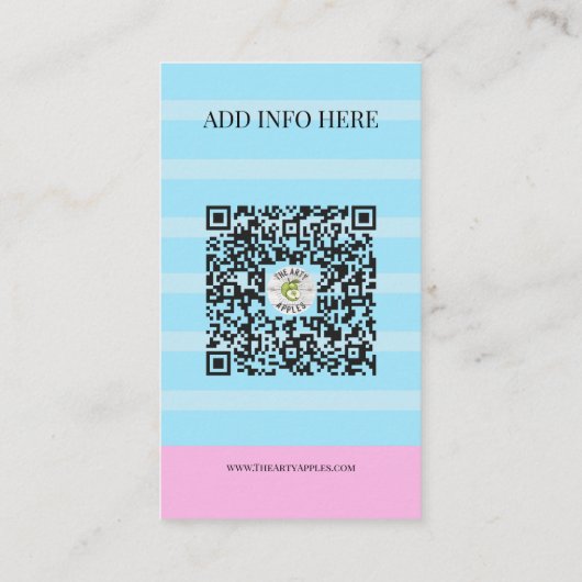 Ice Cream salon van party shop event food van Visitekaartje (Achterkant)