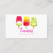 Ice Cream salon van party shop event food van Visitekaartje (Voorkant)