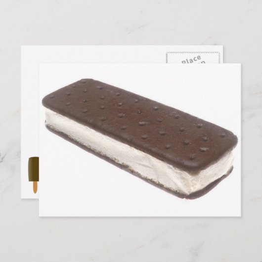Ice Cream Sandwich Briefkaart (Voorkant / Achterkant)